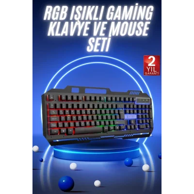 BUĞZ Gaming Oyuncu Klavyesi Led Aydınlatmalı Mekanik Hisli