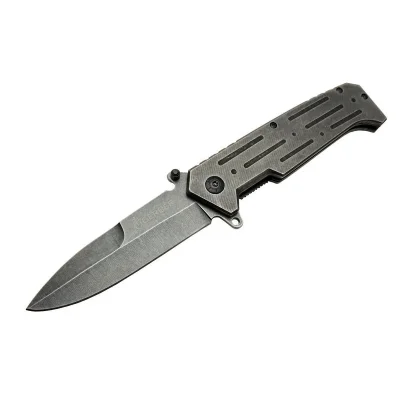  GB B033A Eskitme Kamp Çakı 22 cm - Metal Sap, Otomatik