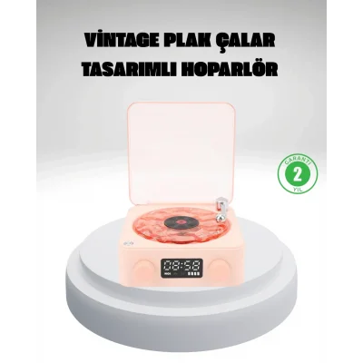 BUĞZ Gece Lambası Stereo Bluetooth Hoparlör Dijital Saat Su Dalgası Efektli 3-ü-1 Cihaz