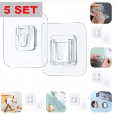 BUĞZ Geçmeli Klips Eşya Sabitleme Askısı 5 Set Bx40
