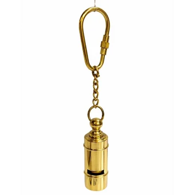 BUĞZ Geleneksel Pirinç Düdük Tasarım Anahtarlık