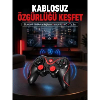 BUĞZ Gelişmiş Kontrol Hassasiyeti Sunan Kablosuz Bluetooth Oyun Kolu