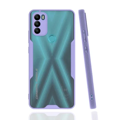 BUĞZ General Mobile Gm 21 Plus Kılıf Platin Silikon - Lila