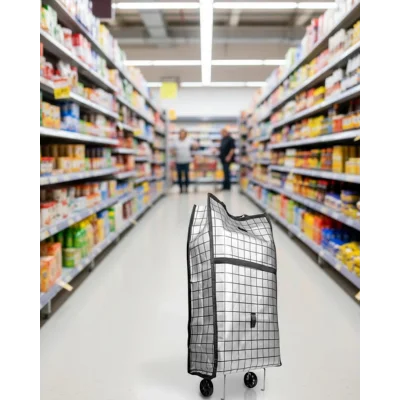 BUĞZ Geniş Hacimli Tekerlekli Pazar Çantası Dayanıklı ve Ergonomik