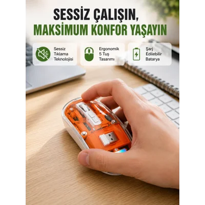 BUĞZ Geniş Uyumluluklu Kablosuz Fare – Windows, Mac, Linux Destekli Yeni Nesil