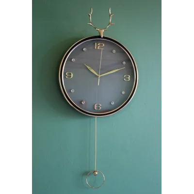 BUĞZ Geyikli Sarkaçlı Duvar Saati