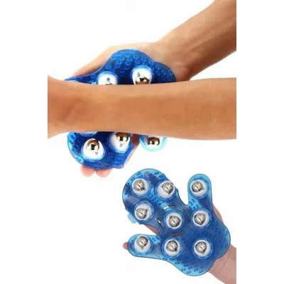 BUĞZ Giyilebiilir Masaj Eldiveni 9 Bilyeli Tüm Vücut Masajına Uygun