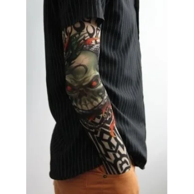 BUĞZ Giyilebilir Kol Dövmesi Çorap Dövme 3d Baskılı Kol Bacak Dövme 2 Adet Model 18