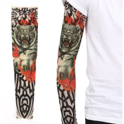 BUĞZ Giyilebilir Kol Dövmesi Çorap Dövme 3d Baskılı Kol Bacak Dövme 2 Adet Model 8