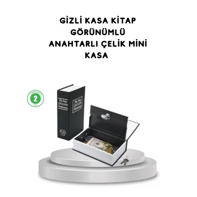 BUĞZ Gizli Kitap Kasa – Metal Gövdeli, Anahtarlı