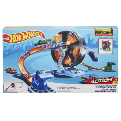  GJM77 Hot Wheels, Dönen Tekerlek Macerası Yarış Seti / 4-8 yaş