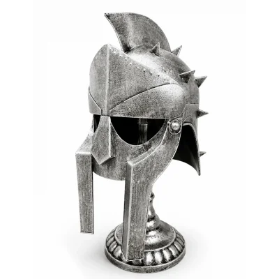 BUĞZ Gladyatör Miğferi Biblosu - Metal - 53x16 cm Dekoratif Obje