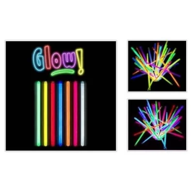 BUĞZ Glow Stick 20cm Fosforlu Kırılan Çubuk (100 Adet)