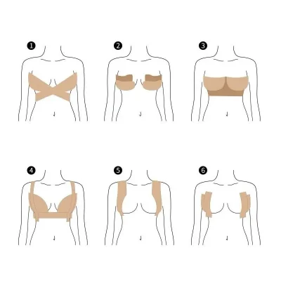 BUĞZ Göğüs Dikleştirme Bandı S Beden 2.5 Cm.