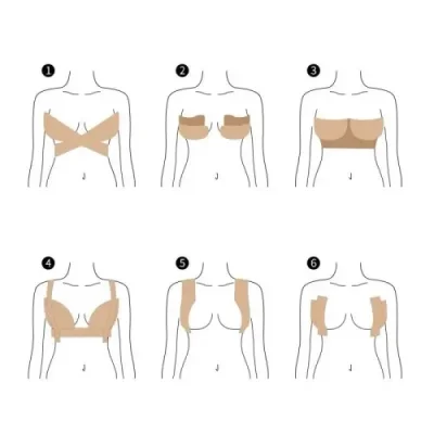  Göğüs Dikleştirme Bandı S Beden 2.5 Cm.