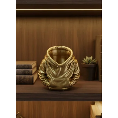 BUĞZ Gold Hoodie Kalemlik 10x10 cm Masa Üstü Düzenleyici