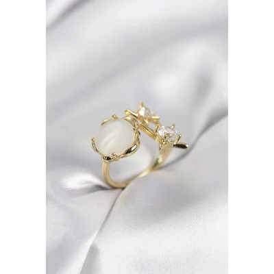 BUĞZ Gold Renk Kutup Yıldızı Model Kadın Yüzük