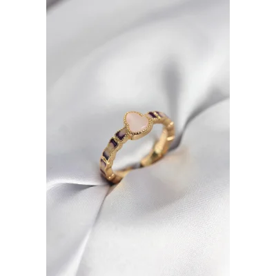 BUĞZ Gold Renk Mineli Su Kabağı Model Kadın Yüzük