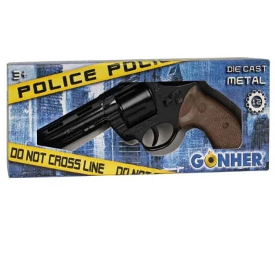 BUĞZ Gonher Revolver 12 li Siyah Mantar Koleksiyon Polis Tabancası