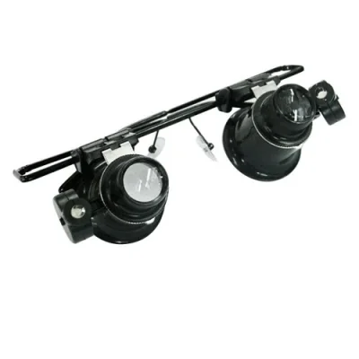 BUĞZ Gözlük Model Çıft Led Aydınlatma ,saat Onarımı Için Harika Büyüteç