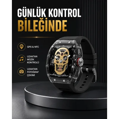 BUĞZ GPS ve NFC Özellikli Akıllı Saat iOS Android Uyumlu