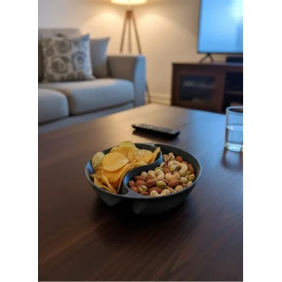 BUĞZ Gri Çerezlik 4’lü Set Şık ve Minimal Masa Üstü Kullanım