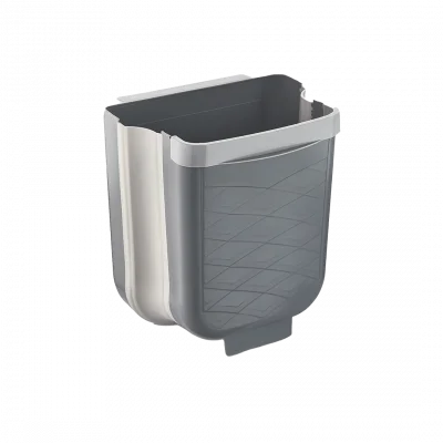 BUĞZ Gri Katlanabilir Mutfak Çöp Kovası 6lt Bx40