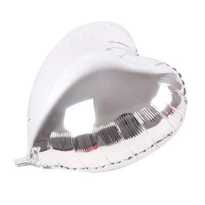 BUĞZ Gümüş Kalp Folyo Balon 45 Cm.