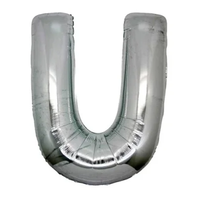  Gümüş Rengi Folyo Harf Balon 1 Metre