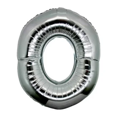 Gümüş Rengi Folyo Harf Balon 1 Metre