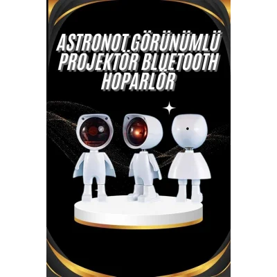 BUĞZ Gün Batımı Projektör Lamba Astronot Görünümlü Dekoratif Masa Lambası - BUĞZ