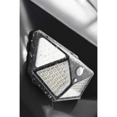  Güneş Enerjili Bahçe Aydınlatma Lambası Solar 100 Led Lamba