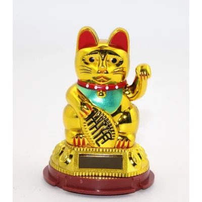 BUĞZ Güneş Enerjili Pati Salayan Şans Kedisi ( Maneki Neko ) Alk2931