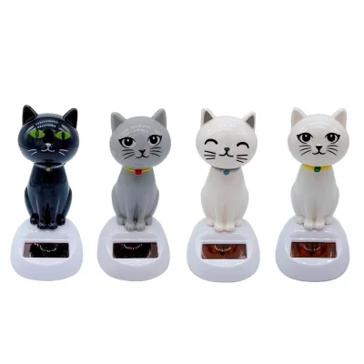 BUĞZ Güneş Enerjili Sallanan Kedi Figürü
