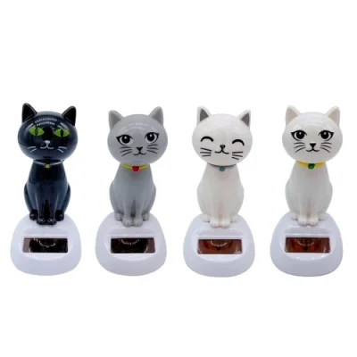BUĞZ Güneş Enerjili Sallanan Kedi Figürü
