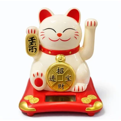 BUĞZ Güneş Enerjili Sallanan Şans Kedisi - Maneki Neko Alk4523