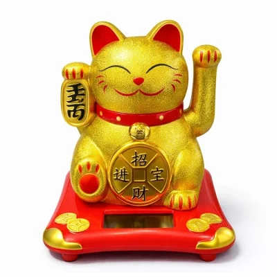 BUĞZ Güneş Enerjili Sallanan Şans Kedisi - Maneki Neko Alk4524