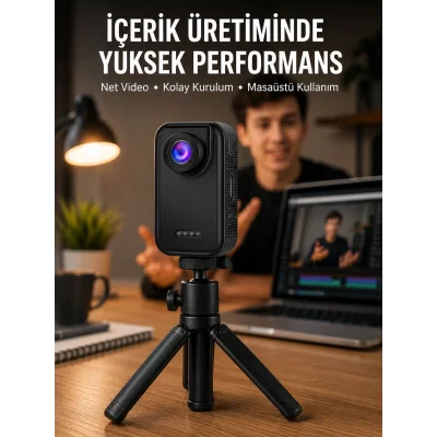 BUĞZ Günlük Kullanıma Uygun Mini Video Kamera Vlog Çekimleri İçin Yeni Nesil