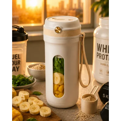 BUĞZ Günlük Kullanıma Uygun Şarjlı Mini Blender Buz Kırabilen Taşınabilir Mikser
