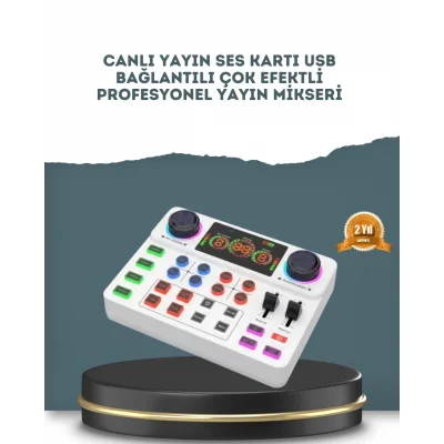 BUĞZ Gürültü Engelleme Özellikli Canlı Yayın Ses Kartı