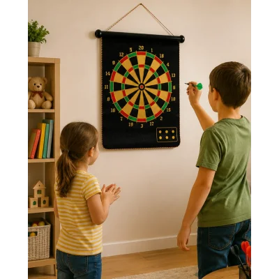 BUĞZ Güvenli Manyetik Dart Seti 6 Dart Oklu Eğlenceli Hedef Oyunu