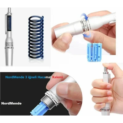 BUĞZ Hacamat Kalemi 3 İğneli 100  İğne Hediye