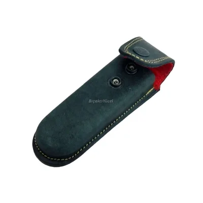  Hakiki Deri Çakı Kılıfı No:5 - 15 cm, Kemerlikli