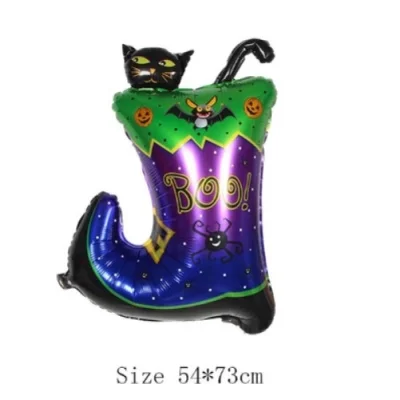  Halloween Çizmeli Kara Kedi Folyo Balon