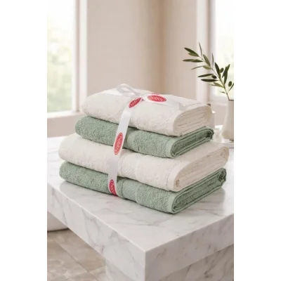 BUĞZ Hamam Seti Su Yeşili Beyaz