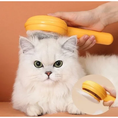 BUĞZ Hamburger Şekilli Otomatik Temizlenen Evcil Hayvan Fırçası