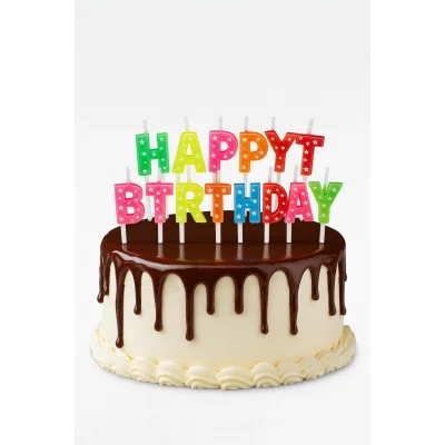 BUĞZ Happy Birthday Renkli Mum