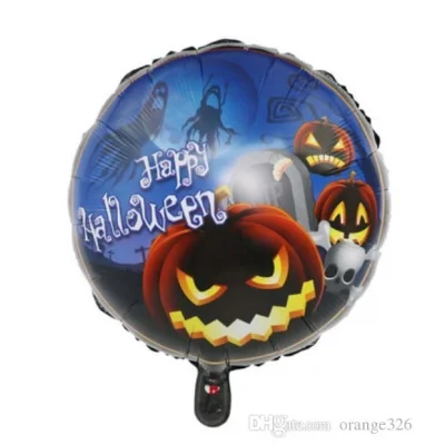  Happy Halloween Balkabağı Folyo Balon 18 inç