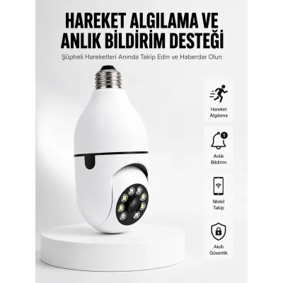 BUĞZ Hareket Algılamalı Kablosuz Akıllı Ev Güvenlik Kamerası Yeni Nesil