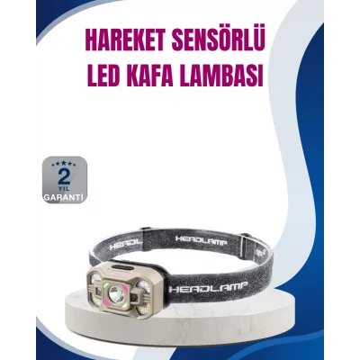 BUĞZ Hareket Sensörlü LED Far 45 Derece Ayarlı Şarj Edilebilir